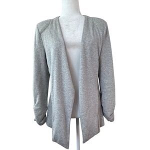 Tart Collections Gray Cardigan Open Front Long Sleeve SZ L